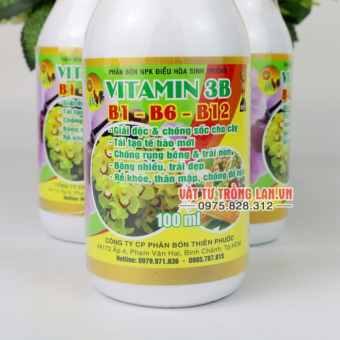 Vitamin 3B thuốc biệt dược dùng cho hoa lan-cây kiểng lọ 100ml