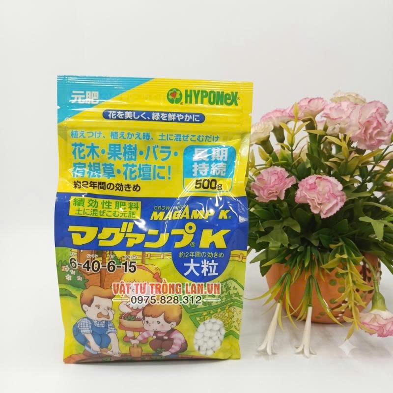 Phân tan chậm Magampk 6-40-6-15 bổ sung dinh dưỡng gói 500g