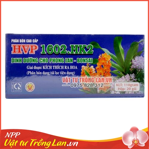 Phân bón tan chậm kích thích ra hoa cho Lan HVP 1602.HK2