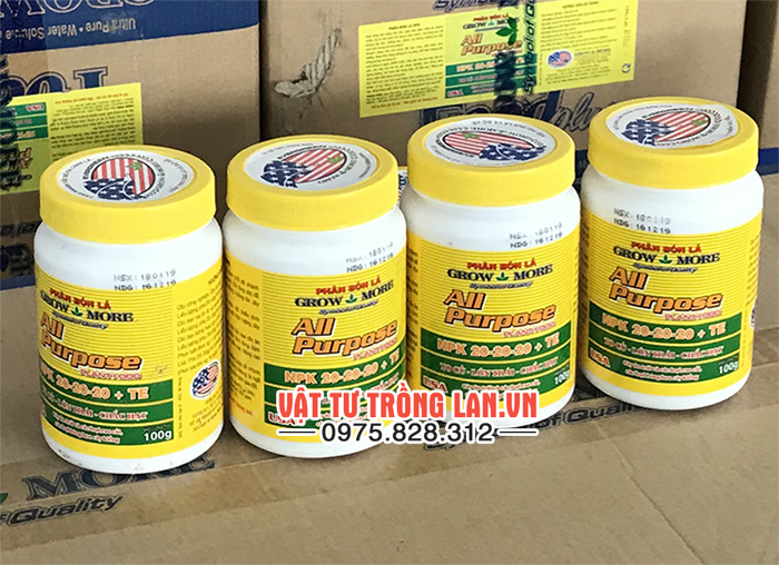 Phân bón lá Grow More nhập khẩu từ Mỹ lọ 100g