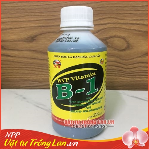 Phân bón lá, nảy chồi cho Lan HVP Vitamin B-1 lọ 250ml