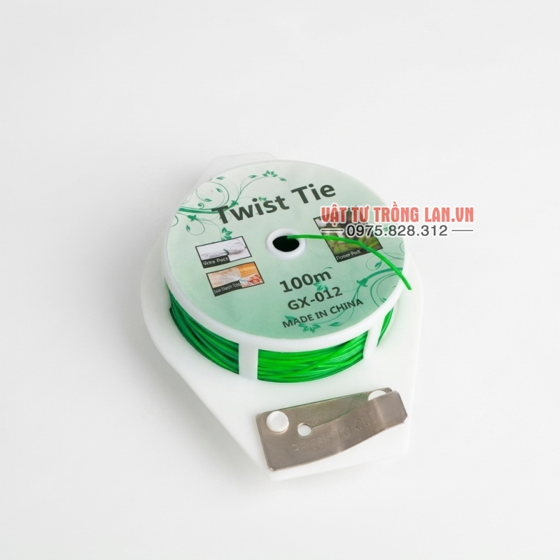 Cuộn dây buộc phong Lan lõi kẽm bọc nhựa dài 100m